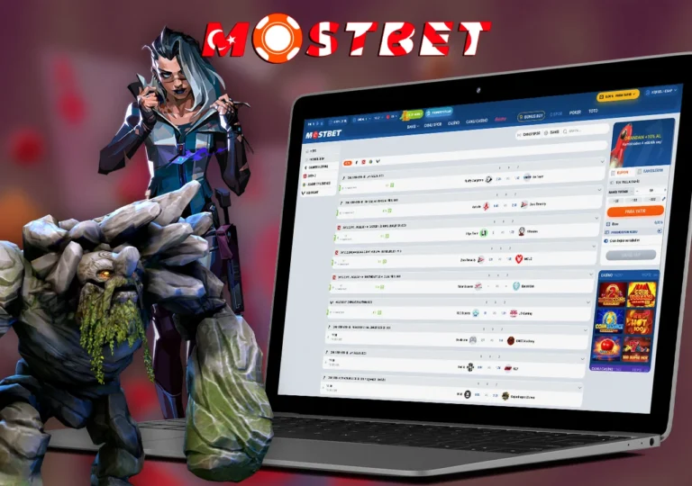 Mostbet e-spor bahisleri oyun ekranı